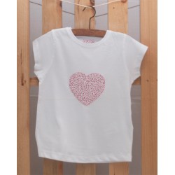 Camiseta Corazón Floral