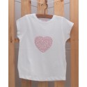 Camiseta Corazón Floral