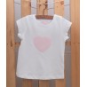 Camiseta Corazón Rosa
